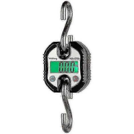 Wh-c100 Mini balance électronique numérique robuste à crochet en acier inoxydable, balance pour grue suspendue, écran LCD, double précision, 150 kg (1/5)