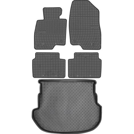 Juego de alfombrillas de goma para Mazda 6 i Hatchback (2002-2008) + alfombrilla para el maletero. (1/5)