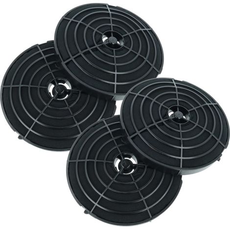 vhbw 4x Aktivkohlefilter kompatibel mit Ikea 302.446.57, 205.269.97, 302.446.24, 30244624, 30244657, 303.046.32 Dunstabzugshaube - 17,8 cm