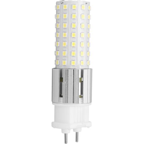 Lampadina LED G12 da 15W, finitura a mais – 96 LED – 1500lm – 85-265V – bianco freddo 6000K – lampadario/applique – ceramica + alluminio