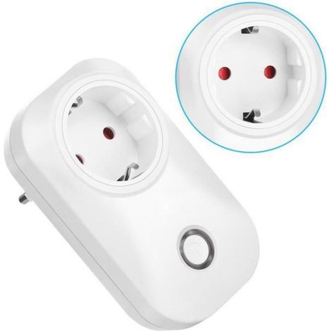 Prise Connectée Wifi - Compatible Android iOS Alexa - Sans Hub - 10 A 240 V - Pour Domotique Maison - 1 Pièce (1/4)