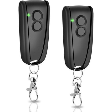 433.92 MHz Garage Door Remote Control, 2 Button Gate Remote Control, Compatible with Ecostar RSC2, RSE2 Remote Control, Compatible with Liftronic 500, 700, 800 Garage Door (2 Pieces) (1/5)