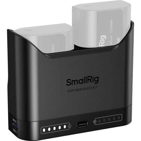 Chargeur de Batterie, Chargeur Double (2 h d'Autonomie) avec Port de Charge USB-C 22,5 W, pour GH5, GH5 II, GH6, GH7, S5, S5 II, S5 IIX, S9 et G9-5492 (1/5)