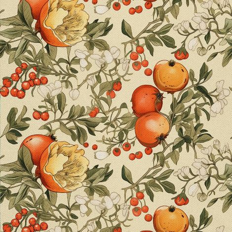 Tela decorativa para exteriores Oxford - Motivo frutal  DX6982 (1/5)