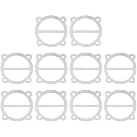 Plaque d'étanchéité de rechange en aluminium pour compresseur d'air, composée de 10 pièces, pour cylindre de 65 mm de diamètre. (1/5)
