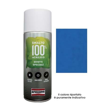 SMALTO SPRAY 100% ACRILICO DIAMANTATO AREXONS - BLU ML 400- 6 pezzi