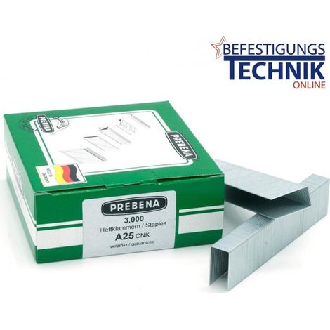 Prebena Klammern A25CNK A 80/25mm verzinkt für 1GP-A25 KL-01 3M"-"EN15368