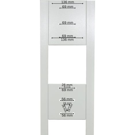 a-Tronix Standsäule für Wallbox Edelstahl Weiß