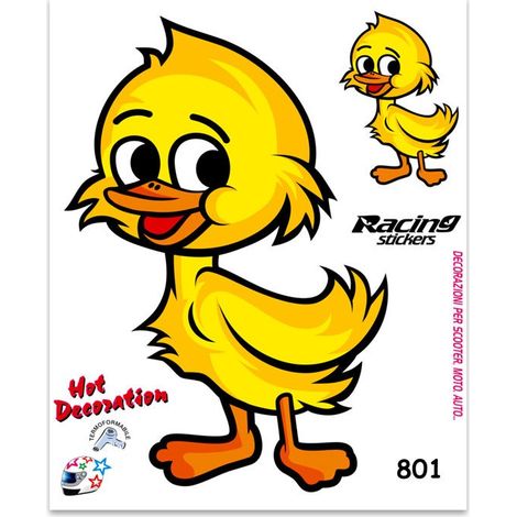 Adesivi Stickers Medi Papero 13,5 x 16 cm (1/4)