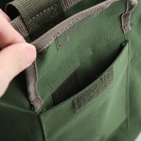 Sac de transport pour outils de jardin - Poche étanche imperméable - Sac de rangement pour outils - 100% neuf - Taille: 30 x 29cm - Matière: toile - Couleur: verte - Sac léger et pliable - Sac pouvant (1/5)