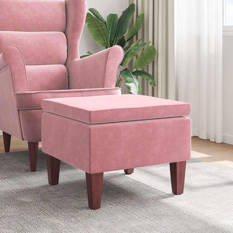 Tabouret avec pieds Tabouret de bar Chaise de bar - en bois Rose Velours BV999000 - BonneVie (1/4)