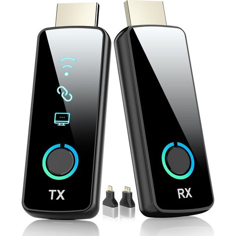 Émetteur Récepteur HDMI sans Fil 50m, 4K vers 1080p Écran LED sans délai pour Salle de réunion, projecteur, Streaming, Home cinéma (1/5)