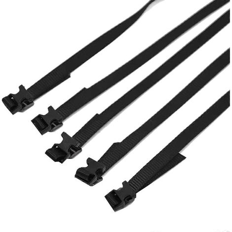 Lot de 5 cordes pour barres de toit de voiture RC 1/10 SCX10 (noires) (1/5)