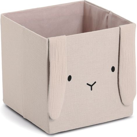 Spielzeugbox aus Musselin COZY KIDS mit Ohren, 28 × 28 × 28 cm (1/3)