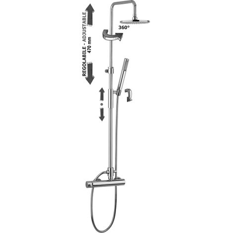 Colonne de douche réglable Paffoni Master Top ZCOL621CR Chromé - Métal (1/2)