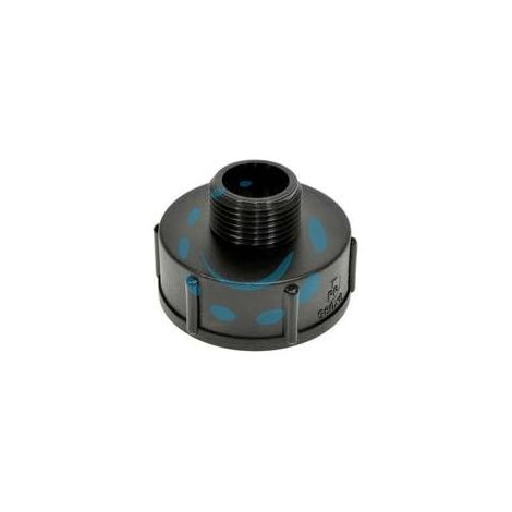 ADATTATORE PER SERBATOI CISTERNA FEMMINA/MASCHIO IN POLIPROPILENE - filettatura interna S60X6-1" M