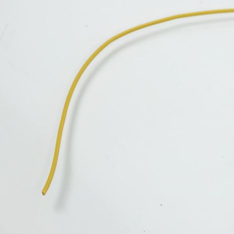 Fil électrique jaune multibrin 12/10 1mm² x 1m pour faisceau auto