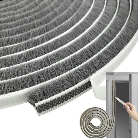 Selbstklebendes Vliesdichtungsband für Fenster- und Schiebetürrahmen (9 mm x 9 mm x 5 m), grau (1/4)