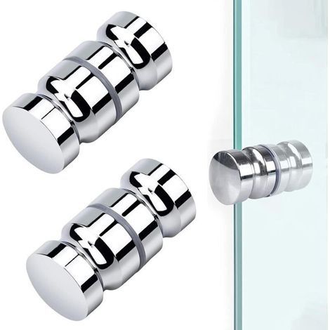 Maniglie per porte doccia, pomello rotondo per porta doccia, pomello per porta doccia in vetro, maniglia scorrevole per porta doccia, per cucina e bagno. (1/4)