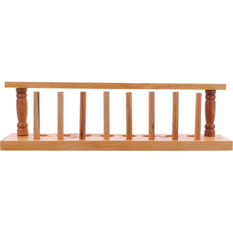 Support en bois pour tubes à essai, présentoir de laboratoire, organisateur pratique pour tubes à essai (1/5)
