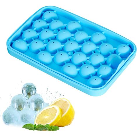 Bac à glaçons en silicone à 25 trous pour barman, idéal pour le hockey sur glace. (1/5)