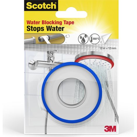 Lot de 2 rubans étanches Scotch®, 12 m x 12 mm, 2 Rouleaux au total (1/3)