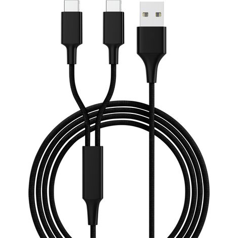 Smrter USB-Ladekabel  USB 2.0 USB-A Stecker, USB-C® Stecker 1.20 m Schwarz  SMRTERHYDRADUOCBK