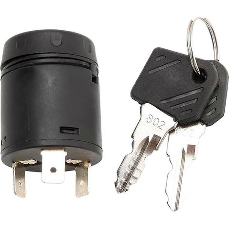 Elektrisches Türschloss mit Schlüssel und 2 Schlüsseln für Gabelstapler 802--