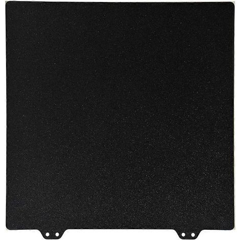 Plaque métallique lit plateforme en acier durable, revêtement PEI lisse + base magnétique pour impression 3D robuste. (98 caractères) (1/4)