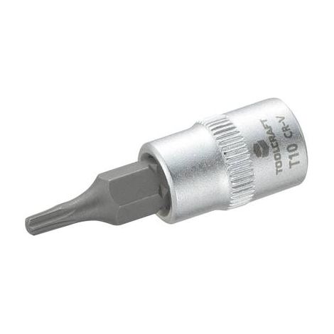 Douille-embout TORX® intérieur T 10 Longueur: 37 mm TOOLCRAFT 816080 Propulseur: 1/4" (6.3 mm) 1 pc( (1/2)