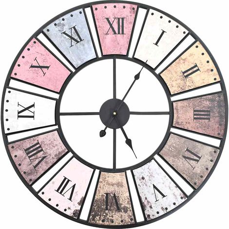 Horloge murale vintage avec mouvement à quartz 60 cm XXL (1/5)