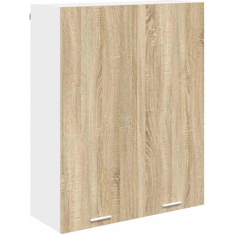 Armario de pared de 80 x 31 x 100 cm gran capacidad de almacenamiento estilo contemporáneo madera de roble Sonoma de ingeniería 020053403 (1/5)