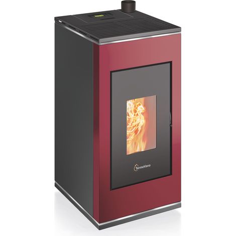 Stufa a pellet BIO SOFIA 9.0kW up 5 stelle RED (1/4)
