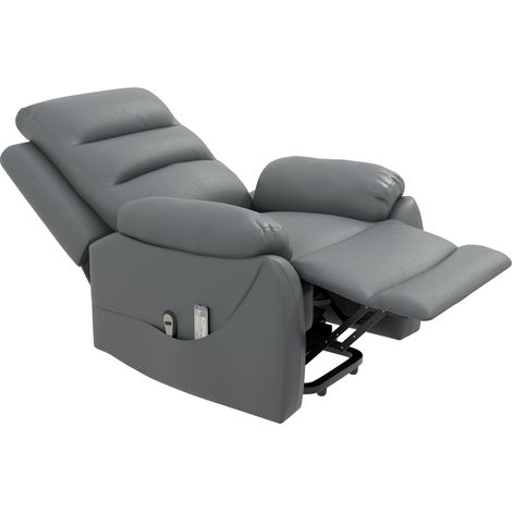 Fauteuil releveur inclinable jusqu'à 135° avec 8 points de massage, télécommande et repose-pieds, 91x86x101 cm (1/5)