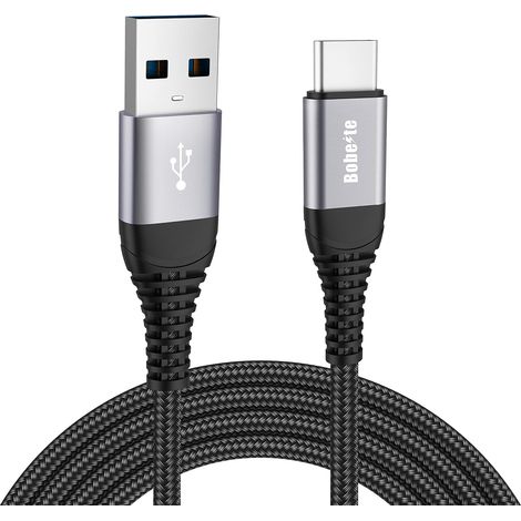 Câble USB C Charge Rapide [2M] Cable Chargeur USB Type C pour Samsung Galaxy S23 S22 S21 S20 Plus Ultra S10 S9 S8 S10E,A51 A71 A31 A52 A72 A53 A52S A33,A12 A13 A21 A21S A40 A41 A50 A70,A3 A5 2017 (1/5)