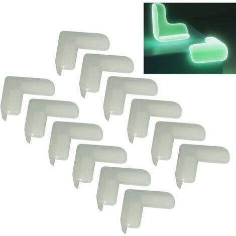 12 pieces luminous soft silicone corner protectors for furniture and tables, child safety (1/5)