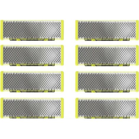 Compatible with OneBlade - Replacement blades for OneBlade electric shaver/trimmer, durable stainless steel, for trimming, styling and shaving, pack of 8 (1/5)