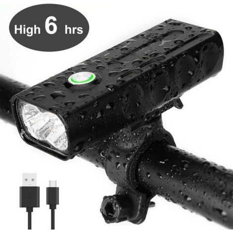 Feu Avant Vélo - 1000 Lm - Rechargeable USB - Étanche IPX5 - Pour VTT - 1 Pièce (1/4)