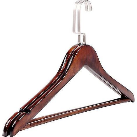2 Stück Kleiderbügel aus Massivholz
