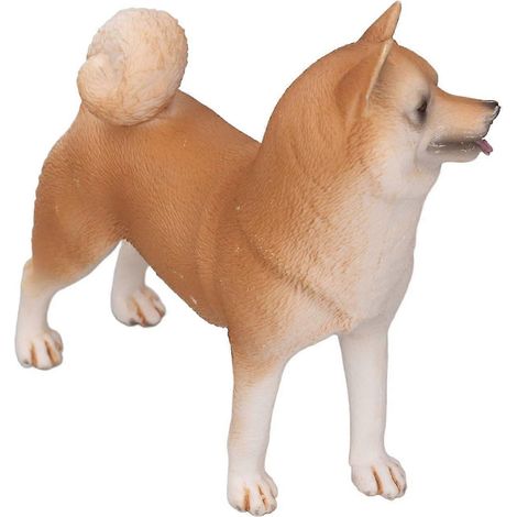Figurine de chiot réaliste (Shiba Inu) de 25 à 26 cm, idéale pour les collectionneurs. Cette figurine de chien de compagnie est éducative, durable, charmante et réaliste. Parfaite pour une chambre à c (1/4)