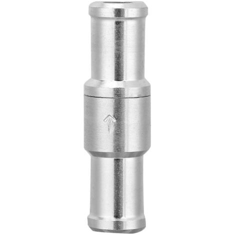 Eosnow Clapet anti-retour droit en aluminium, pour carburant, diesel, gaz, liquide, air, sens unique, anti-retour (12 mm)
