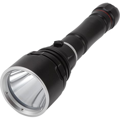 Lampe torche de plongée LED 4800 lm, étanche IPX8, portée de 80 à 100 m, intensité variable en continu, idéale pour la plongée en grotte sous-marine profonde. (1/5)