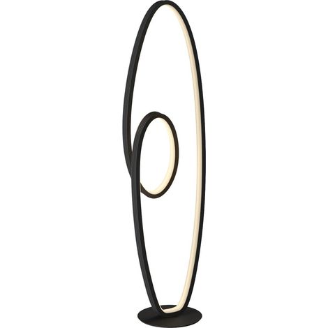 LED Stehlampe "Bronwyn" aus Aluminium dimmbar für Wohnzimmer & Esszimmer von Lucande (1/5)