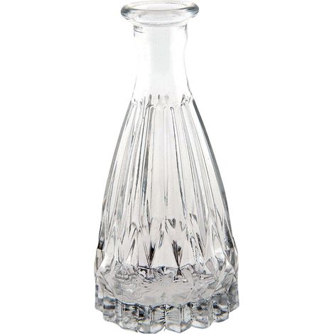 Vase en Verre pour Décoration Intérieure et Compositions Florales, Dimensions 7 x 15 cm - PANGIVO (1/2)