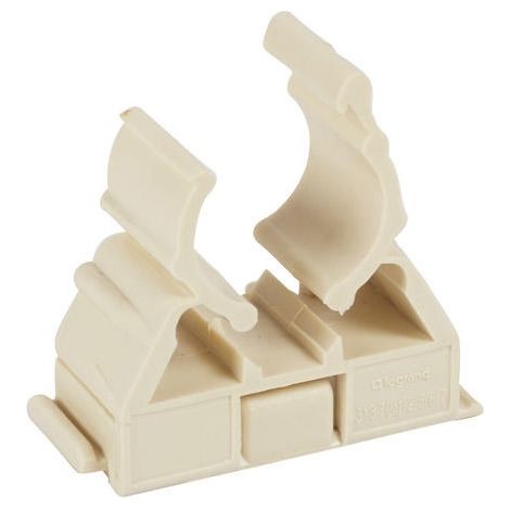 Legrand – Lyre à clipsage pour tube IRL diamètre 16mm – Couleur sable RAL1015 – Pour conduits rigides – Accessoire pour goulotte électrique
