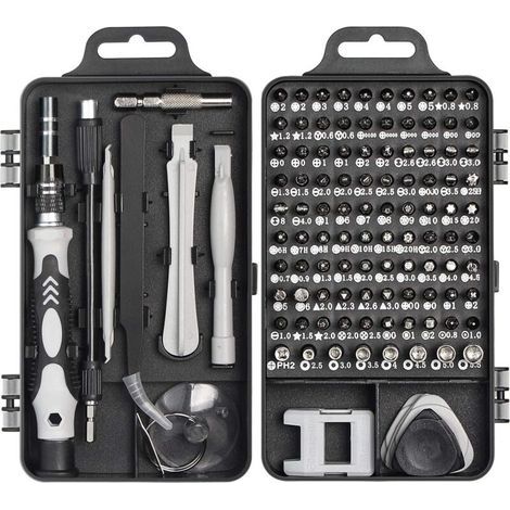 Kit de destornilladores de precisión Faireach, juego de destornilladores profesionales 115 en 1 para reparación, destornillador magnético multifunción para iPhone, portátil, Mac, reloj, juguetes, joya (1/5)