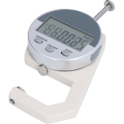 Tragbares digitales Dickenmessgerät 0–25,4 mm, Multifunktions-Messgerät mit LED-Anzeige, für Leder, Stoff, Papier, Präzisionsmessgerät (1/5)