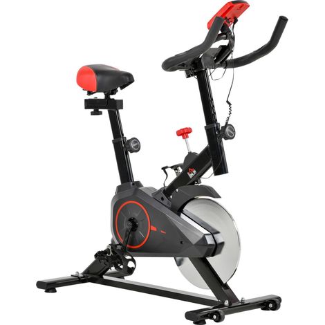 Bicicleta estática indoor de acero negra 85 x 46 x 114 cm (1/5)