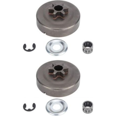 Lot de 2 pignons de Tambour d'embrayage pour tronçonneuse STIHL 017 018 021 023 025 MS170 MS180 MS210 MS230 MS250 1123 640 2003