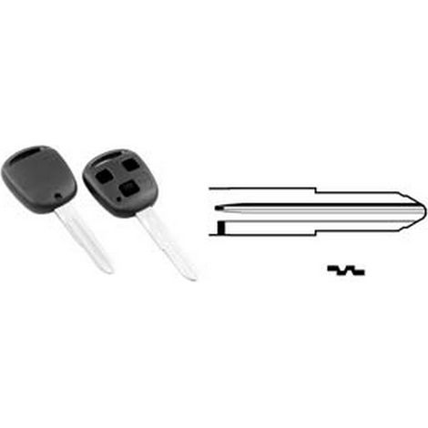 1PZ COVER CHIAVI PER AUTO TOYOTA TOY41RBRS8 - TOY41RBRS8 - 3 bottoni